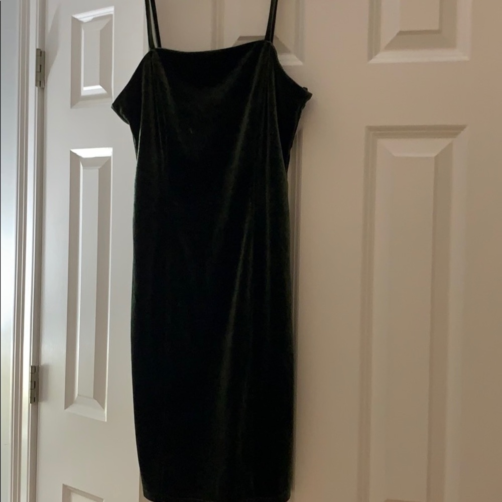 green velvet dress